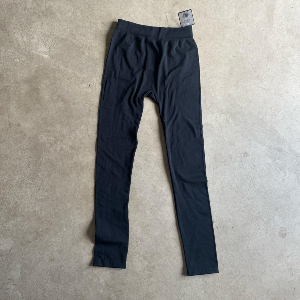 NWT GLO by Gloria Vanderbilt Black Knit Leggings/Long Underwear  (S/M)